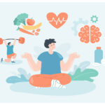 Healthy Lifestyle And Healing Habits Of Meditating Person. Man S